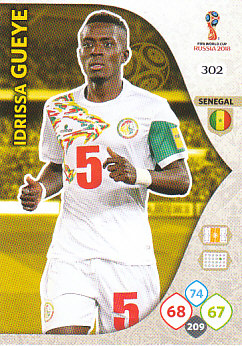 Idrissa Gueye Senegal Panini 2018 World Cup #302